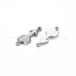 Non-Tarnish 304 Stainless Steel Connector Charms&nbsp;STAS-N097-099P-NR