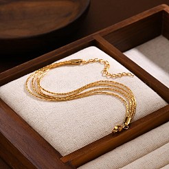 Stainless Steel Multi-strand Bracelets&nbsp;PW-WGEA4EE-01
