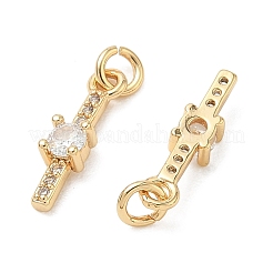 SHEGRACE Brass Micro Pave Cubic Zirconia Pendants&nbsp;XGRQ3D287-510G