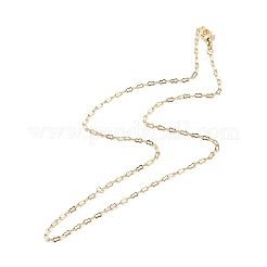 Brass Calabash Link Chains Necklace for Women&nbsp;LS-NJEW-P265-10G