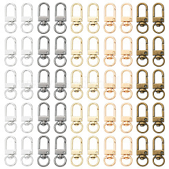 50Pcs 5 Colors Alloy Swivel Snap Hook Clasps&nbsp;FIND-TA0005-83