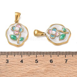 304 Stainless Steel Enamel Pendants&nbsp;AL-CBA618D-01G-H