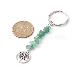 8Pcs Tree of Life Tibetan Style Alloy Pendant Keychains&nbsp;KEYC-JKC00688