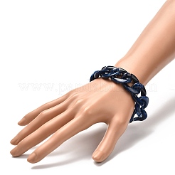 Chunky Acrylic Curb Chain Bracelet for Girl Women&nbsp;BJEW-JB06876