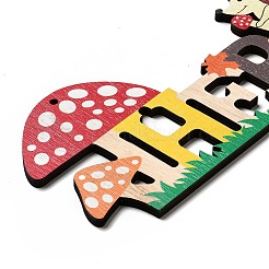 Single Face Printed Wood Big Pendants&nbsp;WOOD-I010-12D