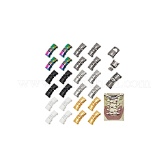 24Pcs 6 Colors Alloy Shoelaces Buckle Lock&nbsp;FIND-NB0005-17