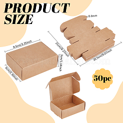 50Pcs Cardboard Paper Mailer Boxes&nbsp;CON-PH0003-66