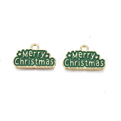 Rack Plating Alloy Enamel Pendants&nbsp;ENAM-N055-173B