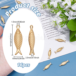 16Pcs 304 Stainless Steel Pendant&nbsp;STAS-ME0002-76