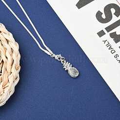 Brass Round Snake Chain Necklaces&nbsp;NJEW-BB10864-20