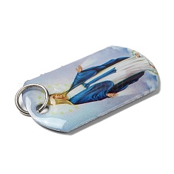 Rectangle Epoxy Resin Pendants&nbsp;X-RESI-L038-04P-01