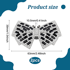 2Pcs Alloy Shoe Buckle Clips&nbsp;FIND-FG0003-10B