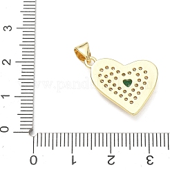 Brass Pave Cubic Zirconia Pendants&nbsp;CU-CBA83A6-07C-G01