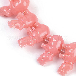 Synthetic Coral Dyed Carved Beads Strands&nbsp;CORA-K009-04A