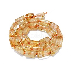 Heated Natural Citrine Beads Strands&nbsp;G-O170-113