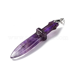 Natural Amethyst Big Pendants&nbsp;G-K338-41P-03
