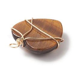 Natural Mixed Stone Copper Wire Wrapped Pendants&nbsp;PALLOY-JF02042