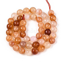 Natural Red Agate Beads Strands&nbsp;LS-G-T139-8mm-89A-01