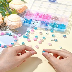 10 Styles Spray Painting & Baking Paint Glass Beads&nbsp;GLAA-YW0003-57