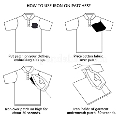 15Pcs 3 Styles Iron on Cloth Patches&nbsp;FIND-CY0001-18