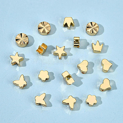90Pcs 6 Style Brass Beads&nbsp;KK-BC0007-54