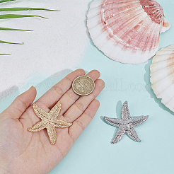 2Pcs 2 Colors Alloy Lapel Pins for Backpack Clothes&nbsp;JEWB-CY0001-09