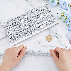 Sparkle Metallic Polyester Ribbon&nbsp;OCOR-WH0060-60