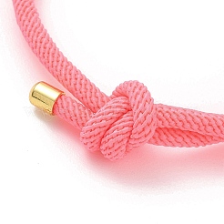 Adjustable Nylon Round Milan Cord Slider Bracelet Making&nbsp;FB-H001-01G-07