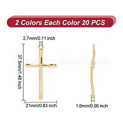 40Pcs 2 Colors Rack Plating Alloy Pendants&nbsp;FIND-AR0003-78