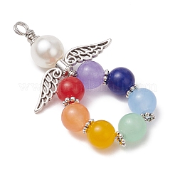 Chakra Natural Dyed Malaysia Jade Big Pendants&nbsp;PALLOY-JF03246