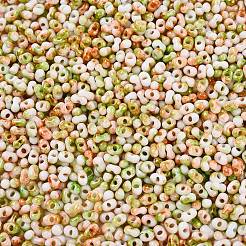 Two Tone Baking Paint Glass Seed Beads&nbsp;SEED-C003-01J