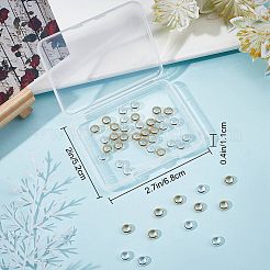 52Pcs 2 Colors Brass Beads Frames&nbsp;KK-CN0001-73