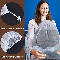 Rectangle Polyester Drawstring Bags for Curtain and Clothing Storage&nbsp;ABAG-WH0070-06A
