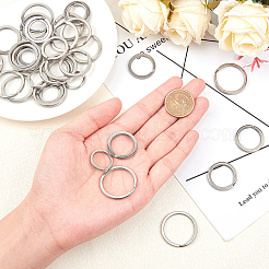 304 Stainless Steel Split Key Rings&nbsp;STAS-UN0003-64