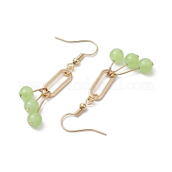 Imitation Jade Glass Dangle Earrings&nbsp;EJEW-JE05924-03