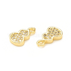 Brass Micro Pave Cubic Zirconia Charms&nbsp;KK-P228-36G