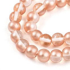 Baking Paint Transparent Glass Beads&nbsp;X1-DGLA-N011-10mm-04