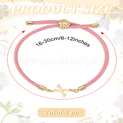 1Pc Adjustable Nylon Cord Slider Bracelets for Women&nbsp;BJEW-LP0001-32X-03