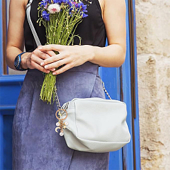 Alloy ABS Plastic Imitation Pearl Keychains&nbsp;KEYC-YW00215
