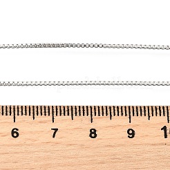 1MM Brass Box Chain Necklaces&nbsp;NJEW-Z083-01P