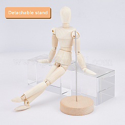 Unfinished Blank Wooden Puppet&nbsp;DIY-WH0163-92C