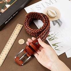 Braided Imitation Leather Chain Belts&nbsp;AJEW-WH20020-053E