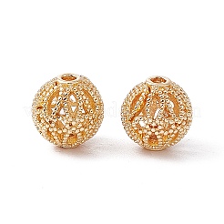 Rack Plating Brass Hollow Beads&nbsp;KK-P219-01B-G