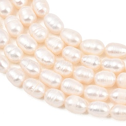 Natural Cultured Freshwater Pearl Beads Strands&nbsp;PEAR-D003-01D-07
