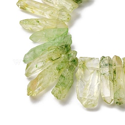Natural Crackle Quartz Crystal Dyed Beads Strands&nbsp;G-I345-05G