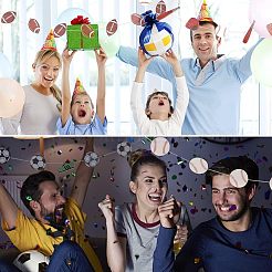 4Pcs 4 Style Paper Banners&nbsp;HJEW-CA0001-27
