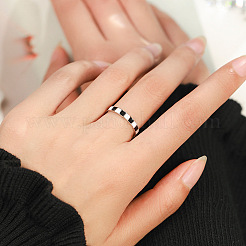 925 Sterling Silver and Enamel Finger Rings&nbsp;FS-WG5A77D-05