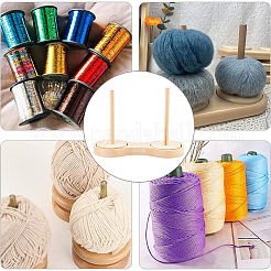 1 Set Rotatable Wooden Yarn Skein Spinner&nbsp;DIY-BC0005-79