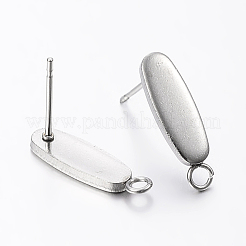 Non-Tarnish 304 Stainless Steel Stud Earring Findings&nbsp;X-STAS-I071-19P