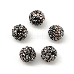 Round Grade A Rhinestone Clay Pave Beads&nbsp;RB-O027-02